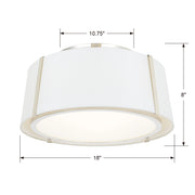 Crystorama FUL-905-PN Fulton Three Light Semi Flush Mount Polished Nickel Alternate Image 2.jpg