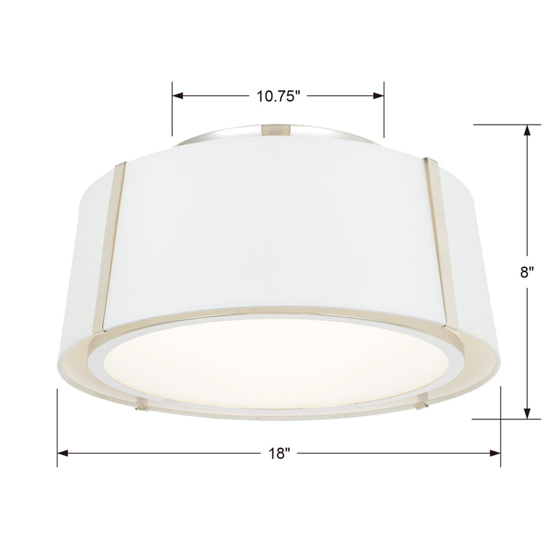 Crystorama FUL-905-PN Fulton Three Light Semi Flush Mount Polished Nickel Alternate Image 2.jpg