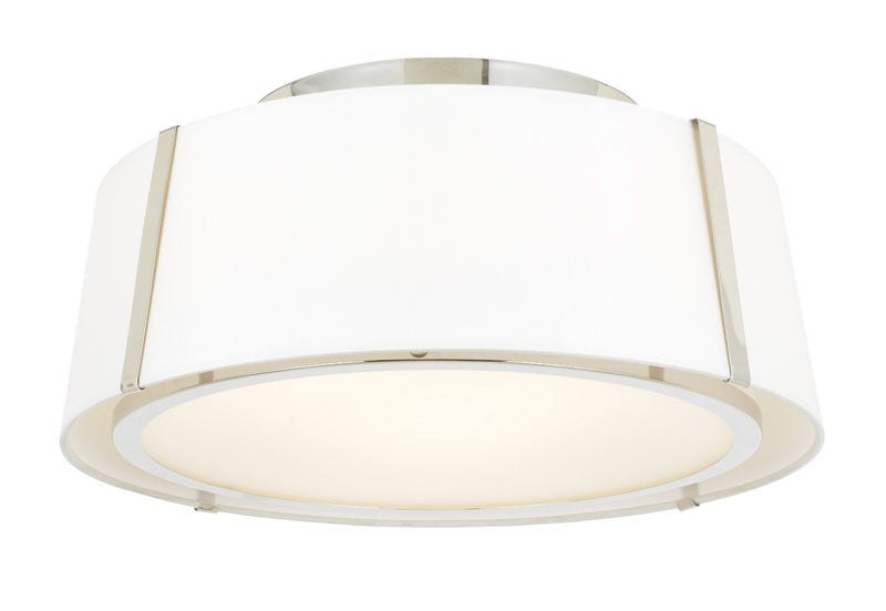 Crystorama FUL-905-PN Fulton Three Light Semi Flush Mount Polished Nickel Main Image.jpg