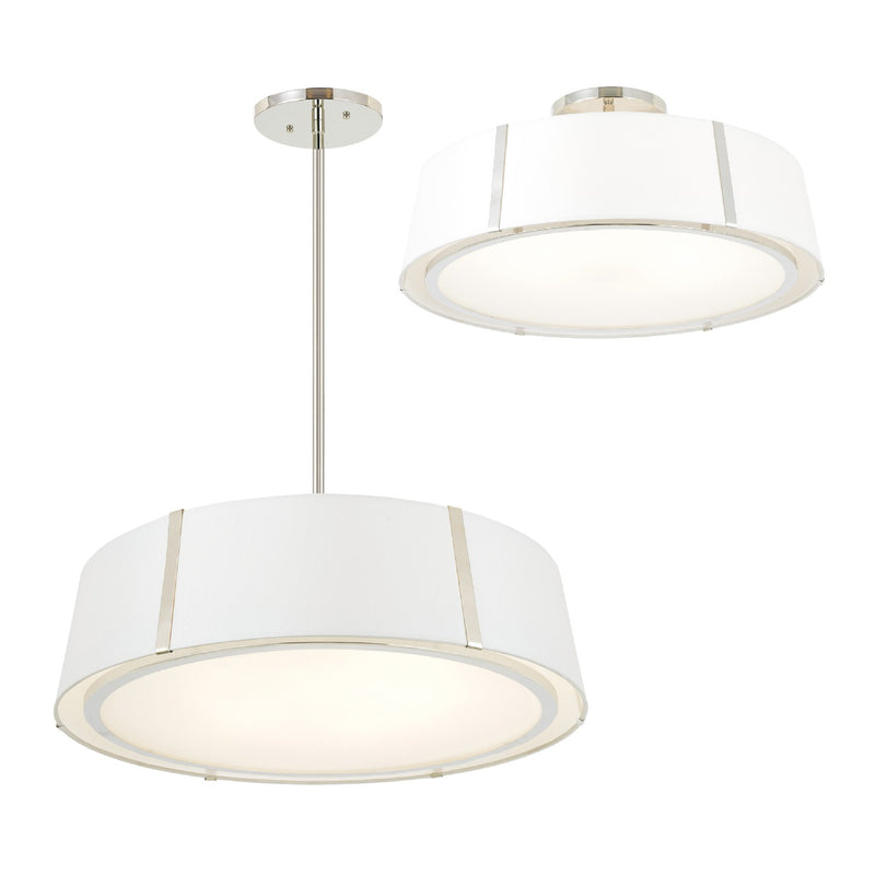 Crystorama FUL-907-PN Fulton Six Light Chandelier Polished Nickel Alternate Image.jpg