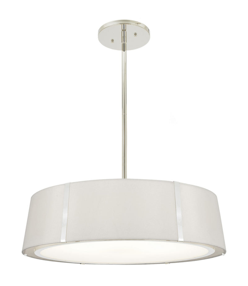 Crystorama FUL-907-PN Fulton Six Light Chandelier Polished Nickel Main Image.jpg