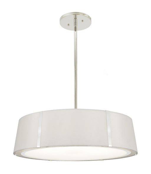 Crystorama FUL-907-PN Fulton Six Light Chandelier Polished Nickel Main Image.jpg