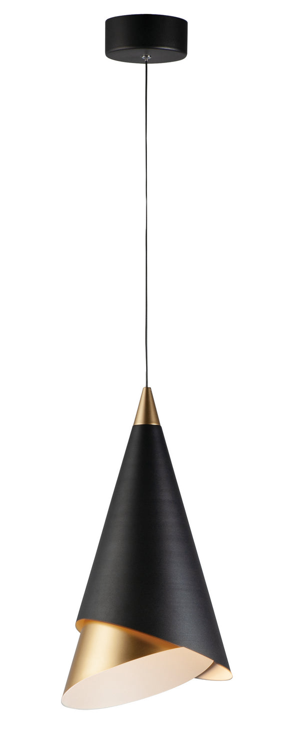 ET2 E21448-BKMG Mermaid LED Mini Pendant, Black / Metallic Gold Main Image.jpg