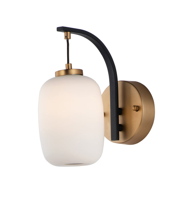 ET2 E25061-92BKGLD Soji LED Wall Sconce, Black / Gold Main Image.jpg