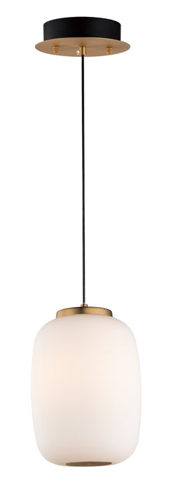 ET2 E25064-92BKGLD Soji LED Pendant, Black / Gold Main Image.jpg