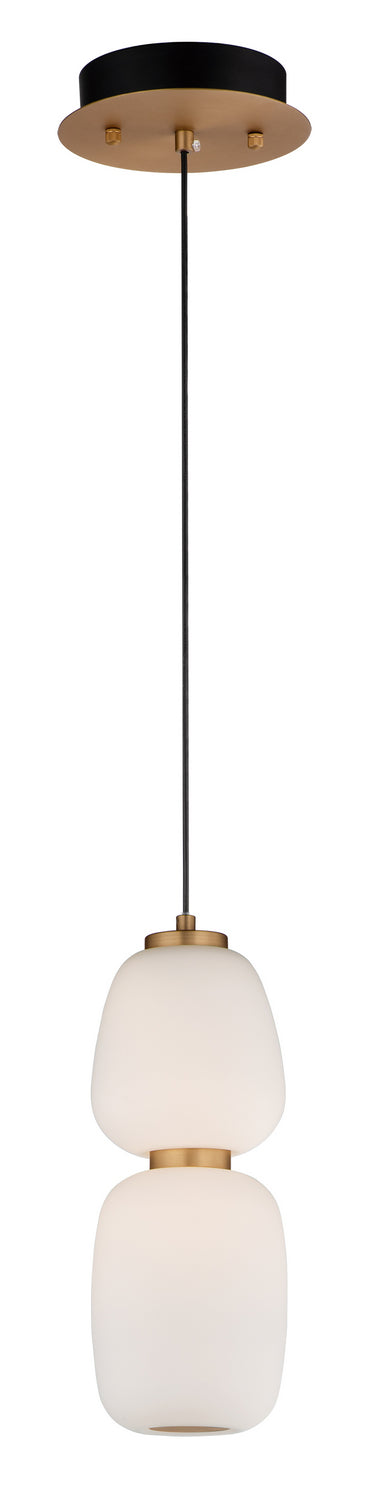 ET2 E25066-92BKGLD Soji LED Pendant, Black / Gold Main Image.jpg