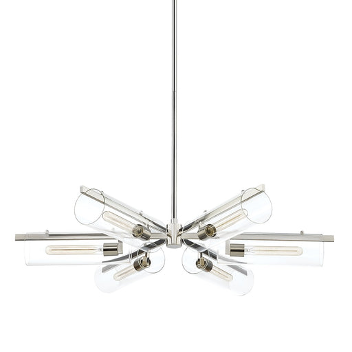 Mitzi H326806-PN Ariel Six Light Chandelier, Polished Nickel Main Image.jpg