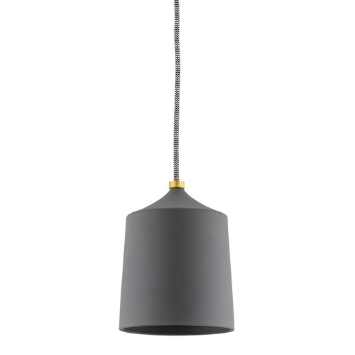 Mitzi H339701-AGB/MB Megan One Light Pendant, Aged Brass/Matte Black Main Image.jpg