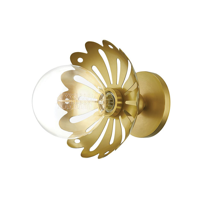 Mitzi H353101-AGB Alyssa One Light Wall Sconce, Aged Brass Main Image.jpg