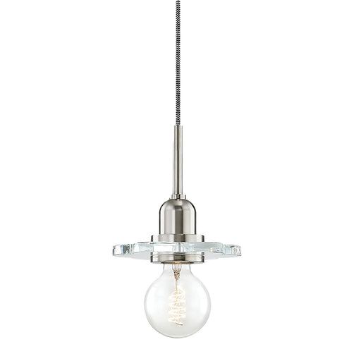 Mitzi H357701-PN Alexa One Light Pendant, Polished Nickel Main Image.jpg