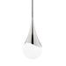 Mitzi H375701S-PN Ariana One Light Pendant, Polished Nickel Main Image.jpg