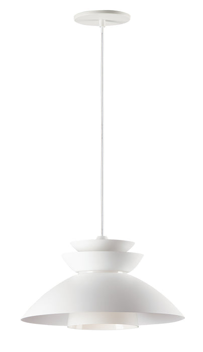 Maxim 11359WTWT Nordic One Light Pendant, White Main Image.jpg