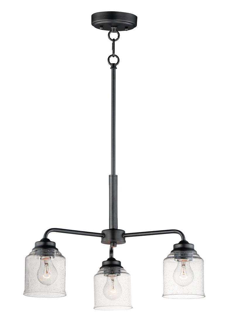 Maxim 12260CDBK Acadia Three Light Semi-Flush Mount/Chandelier, Black Main Image.jpg