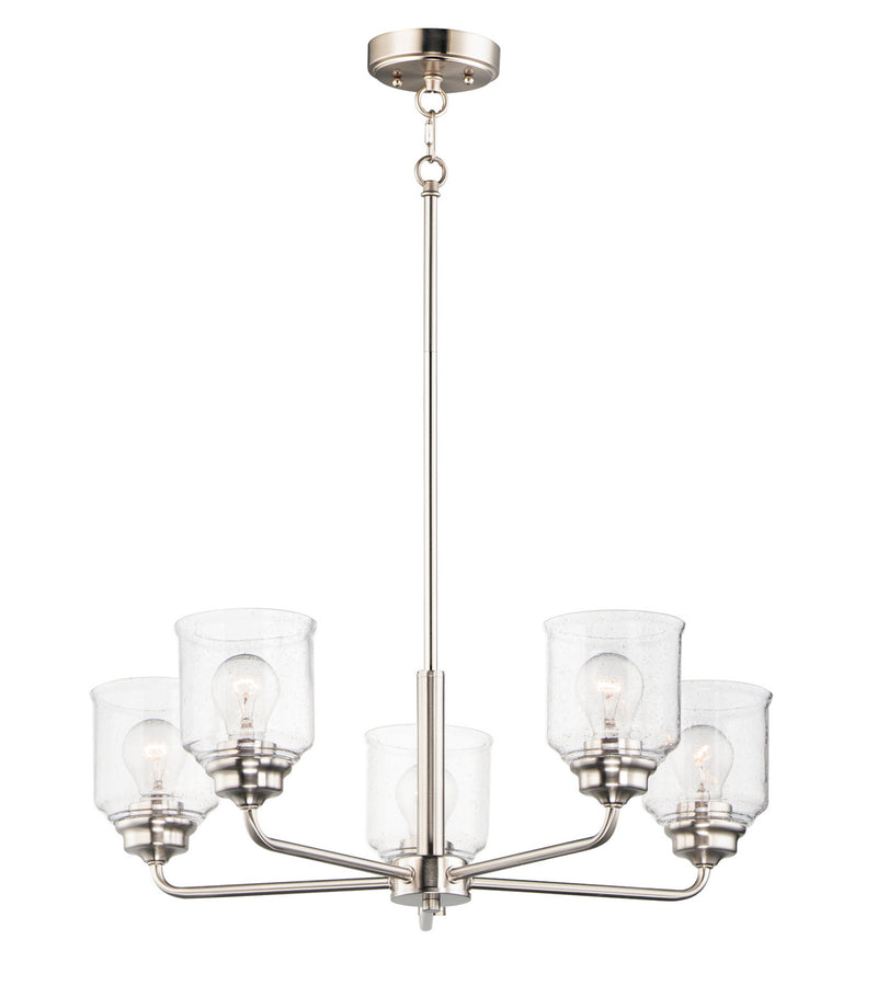 Maxim 12266CDSN Acadia Five Light Chandelier, Satin Nickel Main Image.jpg
