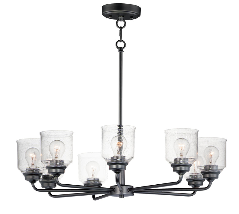 Maxim 12268CDBK Acadia Eight Light Chandelier, Black Main Image.jpg
