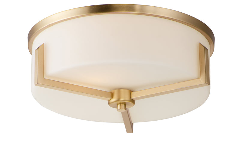 Maxim 21280SWSBR Dart Three Light Flush Mount, Satin Brass Main Image.jpg