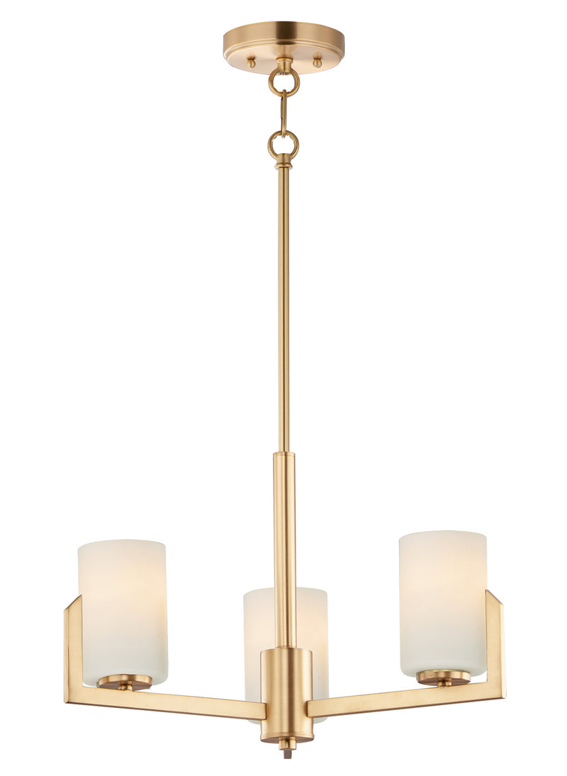 Maxim 21285SWSBR Dart Three Light Chandelier, Satin Brass Main Image.jpg