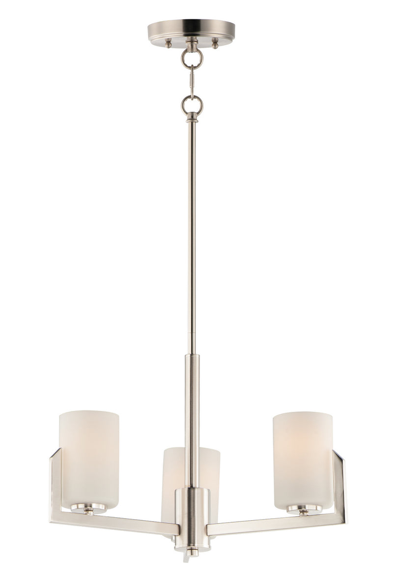 Maxim 21285SWSN Dart Three Light Chandelier, Satin Nickel Main Image.jpg