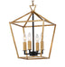 Maxim 25152GLTXB Abode Four Light Chandelier, Gold Leaf / Textured Black Alternate Image.jpg