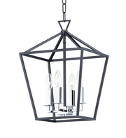 Maxim 25152TXBPN Abode Four Light Chandelier, Textured Black / Polished Nickel Alternate Image.jpg