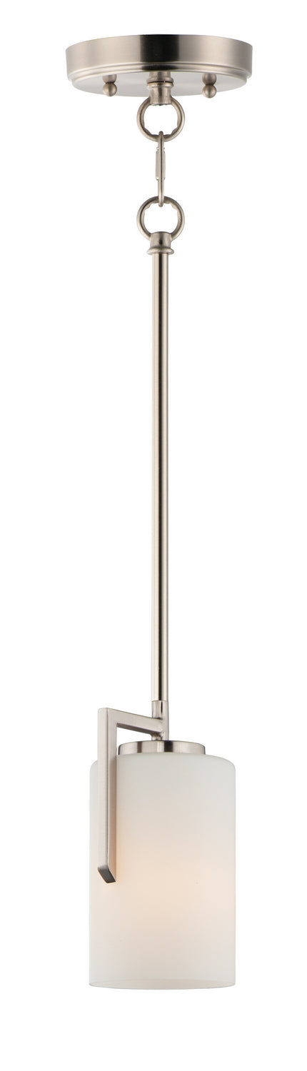 Maxim 91280SWSN Dart One Light Mini Pendant, Satin Nickel Main Image.jpg
