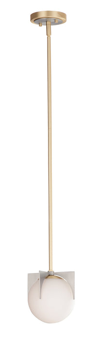 Maxim 92470SWSBRBP Finn One Light Pendant, Satin Brass / Brushed Platinum Main Image.jpg