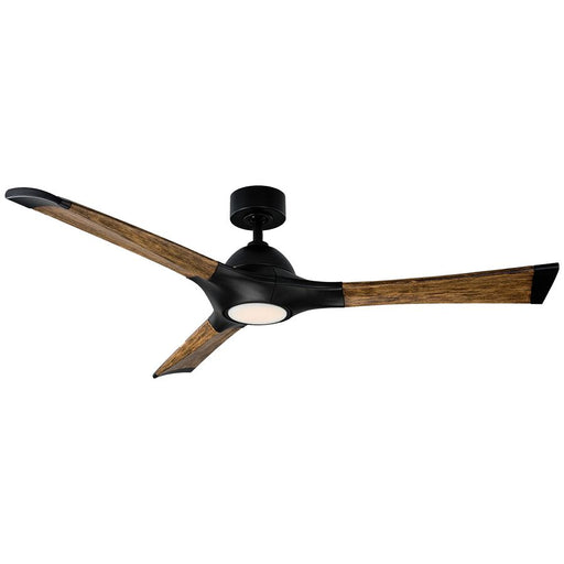 Modern Forms Fans FR-W1814-60L27MBDK 60"Ceiling Fan, Matte Black/Distressed Koa