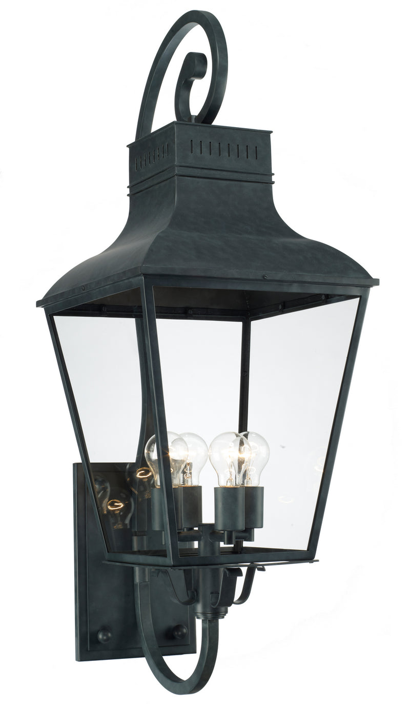 Crystorama DUM-9804-GE Dumont Four Light Outdoor Wall Sconce Graphite Main Image.jpg