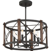 Quoizel BRO1720MK Baron Six Light Semi-Flush Mount, Marcado Black Alternate Image 3.jpg