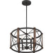 Quoizel BRO2820MK Baron Six Light Pendant, Marcado Black Alternate Image 2.jpg