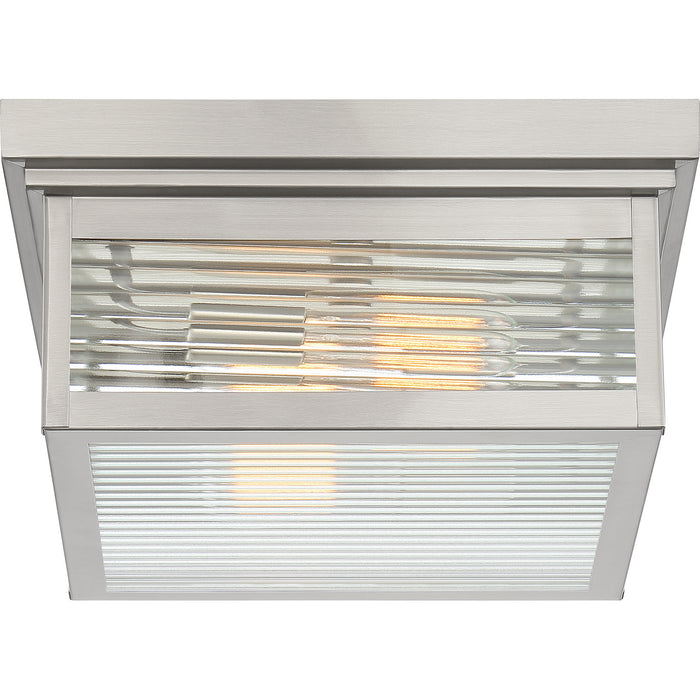 Quoizel GAR1612SS Gardner Two Light Outdoor Flushmount, Stainless Steel Alternate Image 2.jpg