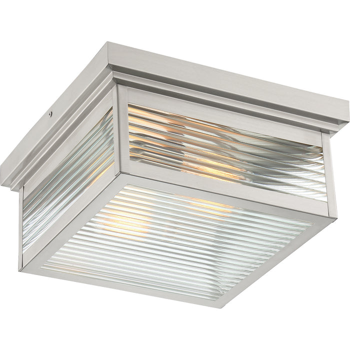 Quoizel GAR1612SS Gardner Two Light Outdoor Flushmount, Stainless Steel Alternate Image 3.jpg