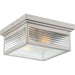 Quoizel GAR1612SS Gardner Two Light Outdoor Flushmount, Stainless Steel Main Image.jpg