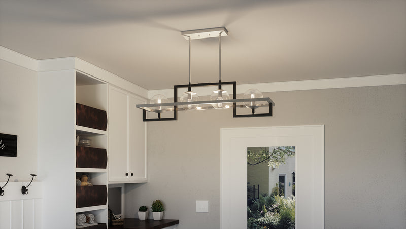 Quoizel KAN440EK Kane Four Light Island Chandelier, Earth Black Alternate Image.jpg