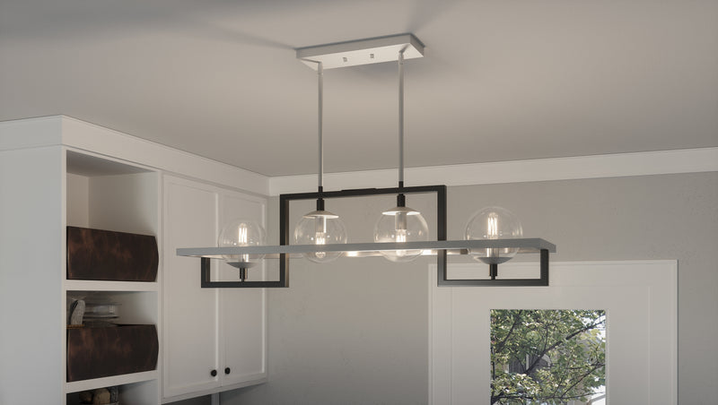 Quoizel KAN440EK Kane Four Light Island Chandelier, Earth Black Alternate Image 6.jpg