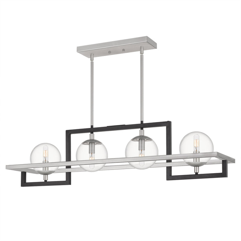 Quoizel KAN440EK Kane Four Light Island Chandelier, Earth Black Main Image.jpg