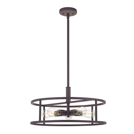 Quoizel NHR2820WT New Harbor Five Light Pendant, Western Bronze Main Image.jpg