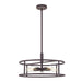 Quoizel NHR2820WT New Harbor Five Light Pendant, Western Bronze Main Image.jpg