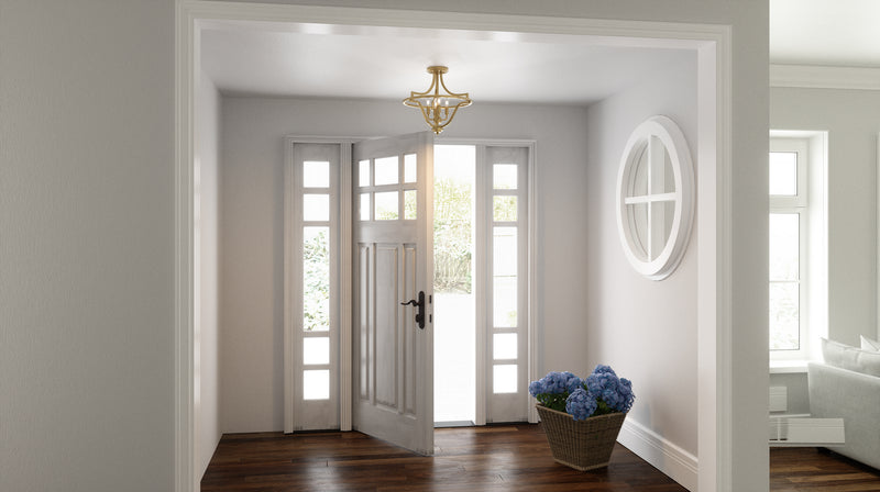 Quoizel QF5119WS Harvel Four Light Semi-Flush Mount, Weathered Brass Alternate Image.jpg