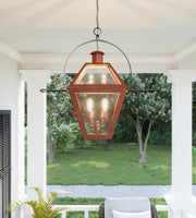 Quoizel RO1911AC Rue De Royal Two Light Outdoor Hanging Lantern, Aged Copper Alternate Image 2.jpg