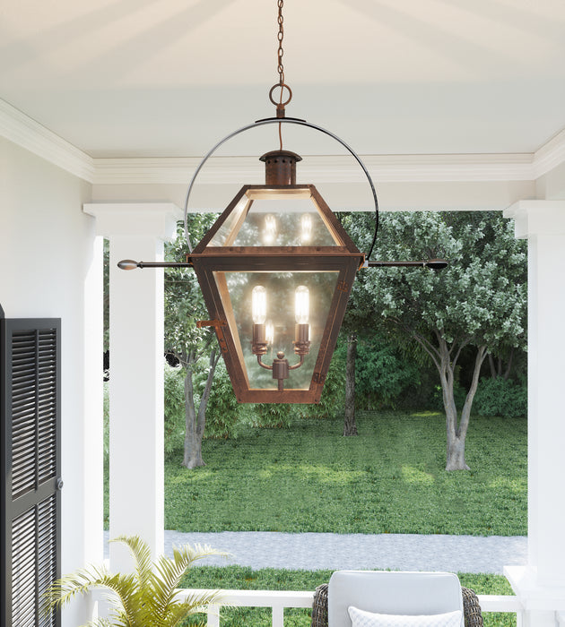 Quoizel RO1911IZ Rue De Royal Two Light Outdoor Hanging Lantern, Industrial Bronze Alternate Image 2.jpg