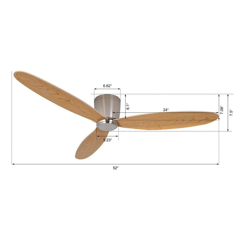 Lucci Air 21051901 Radar 52" Ceiling Fan, Brushed Chrome and Teak Alternate Image 6.jpg