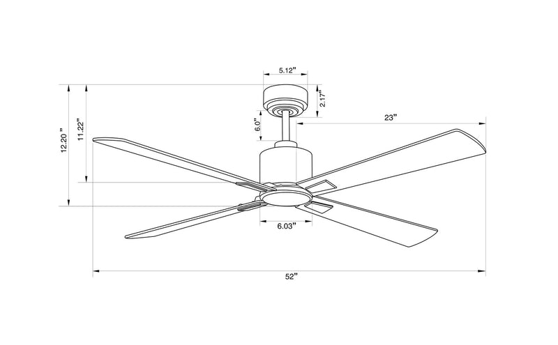 Lucci Air 210522010 Climate 52" Ceiling Fan, Antique Brass and Walnut Alternate Image 2.jpg