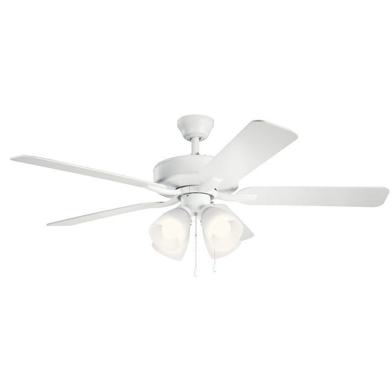 Kichler 330016MWH 52"Ceiling Fan, Matte White