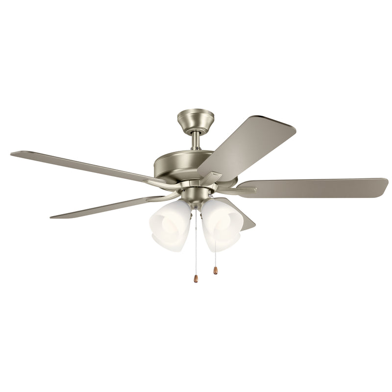 Kichler 330016NI 52"Ceiling Fan, Brushed Nickel