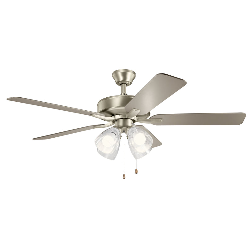 Kichler 330016NIS 52"Ceiling Fan, Brushed Nickel