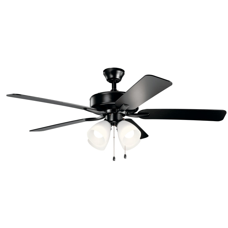 Kichler 330016SBK 52"Ceiling Fan, Satin Black