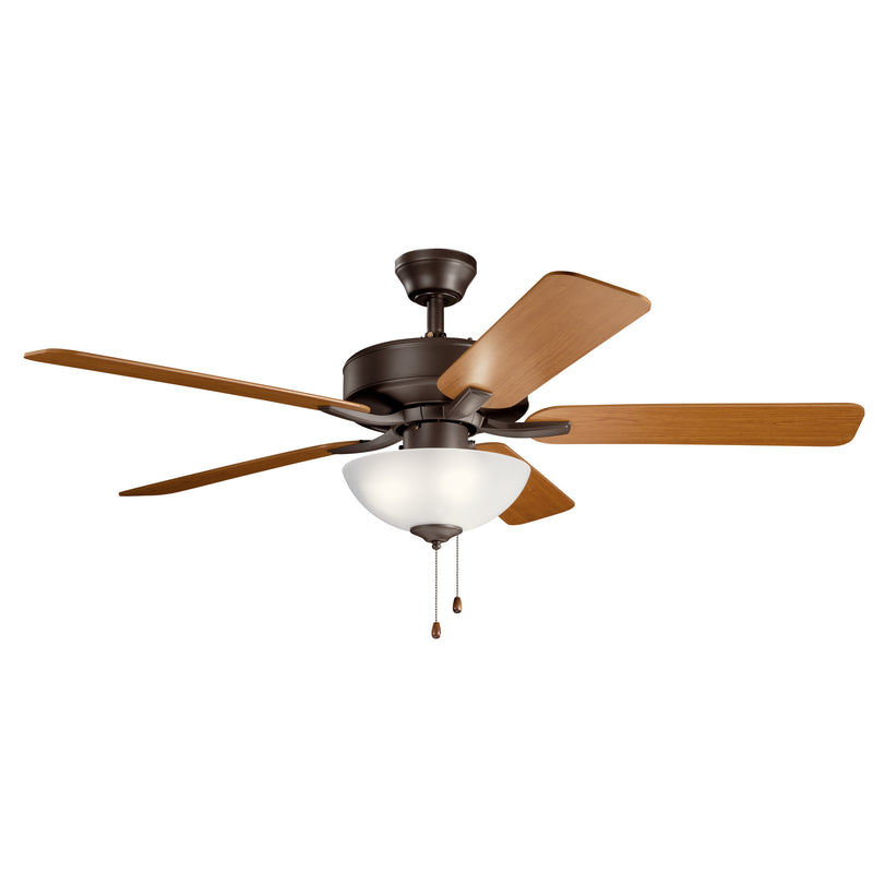 Kichler 330017SNB 52"Ceiling Fan, Satin Natural Bronze