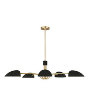 Visual Comfort Studio EC1025MBK Jane Five Light Chandelier, Midnight Black Alternate Image 2.jpg