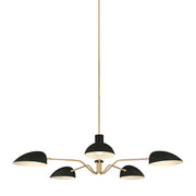 Visual Comfort Studio EC1025MBK Jane Five Light Chandelier, Midnight Black Alternate Image.jpg